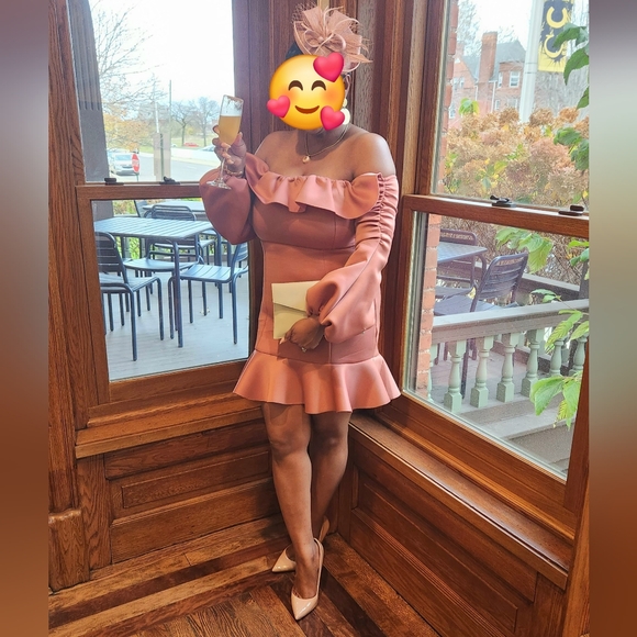 ASOS DESIGN Mini dress in Dusty Pink - Picture 5 of 5